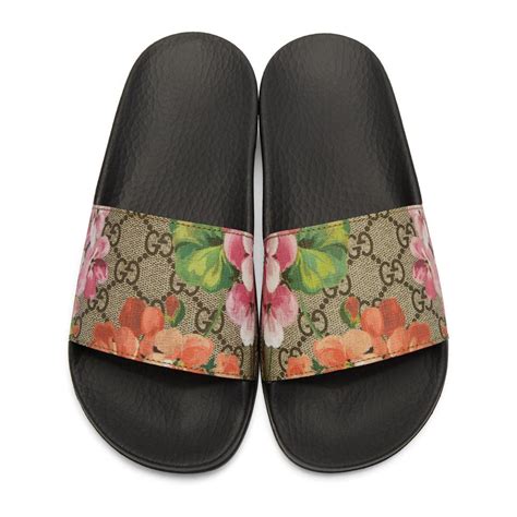 gucci floral slides ebay|Gucci floral slides dupe.